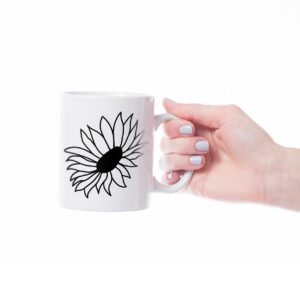 wildflower mug, beautiful flowers, mug, nature, flower background, printed mug, hand, flower, cup, flower wallpaper, coffee mug